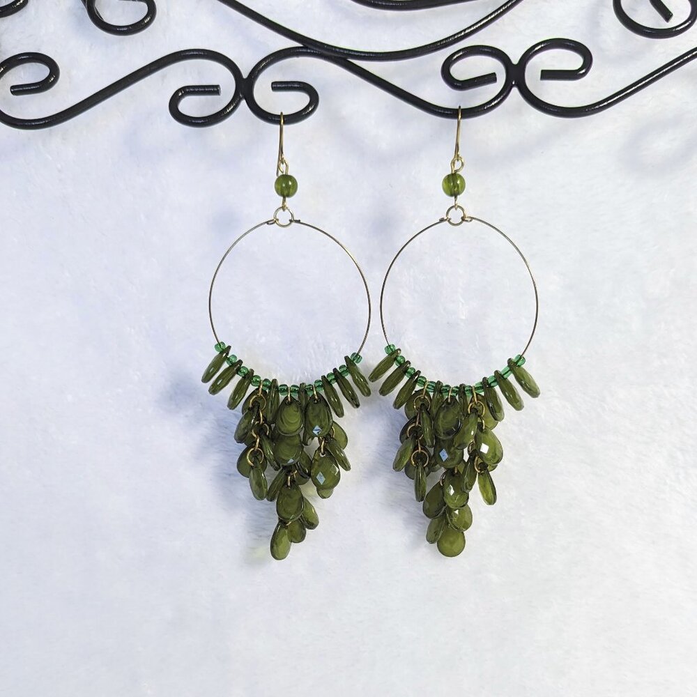 Claire's Chandelier y2k Hoop Dangle Earrings